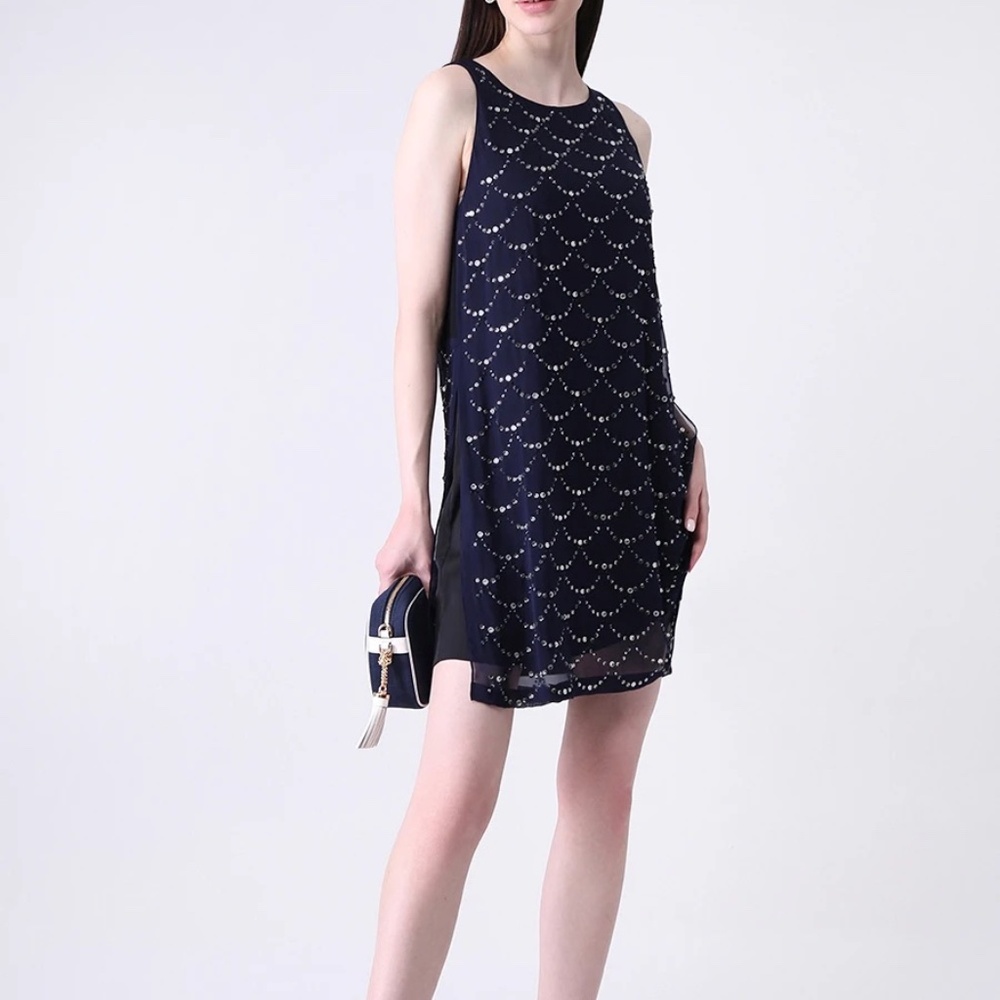 DVF silk shift dress size 6
